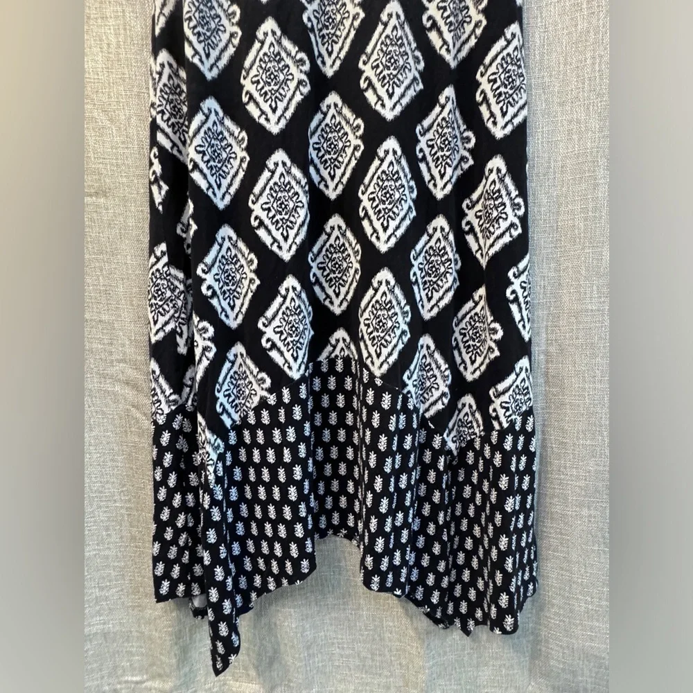 Tommy Bahama Women's Taj Tiles Maxi Dress, Black Sleeveless Asymmetrical size Lg - Picture 8 of 9